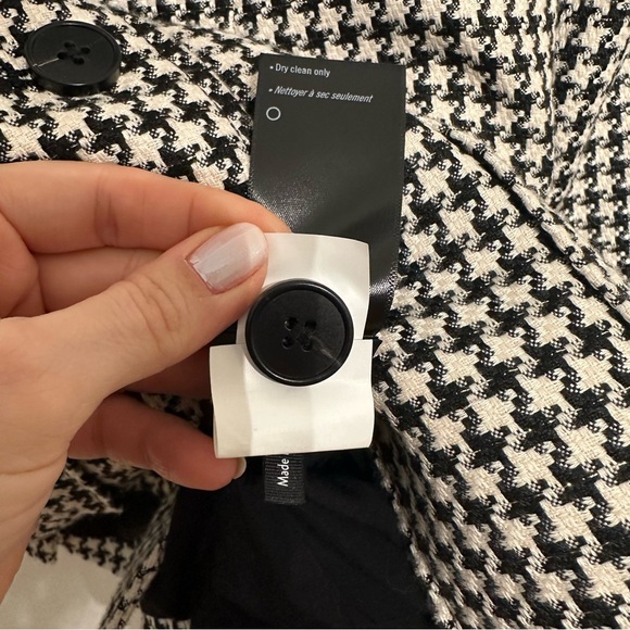 Paige Skyler Houndstooth Jacket Small - Picture 12 of 12